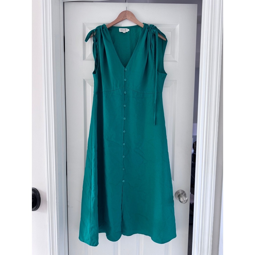 Molly Bracken Womens Green Maxi Dress Casual Spring